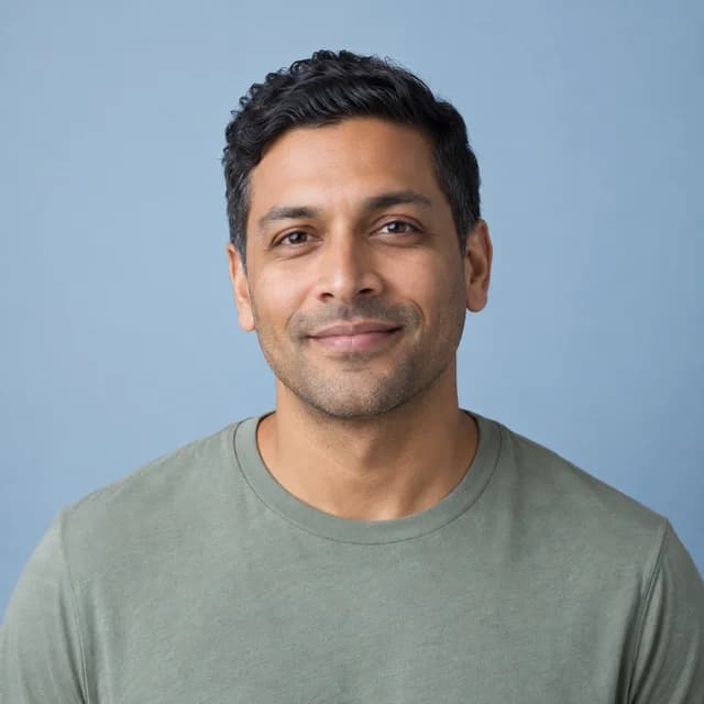 Man during a private video appointment